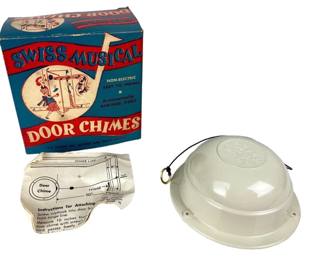 Vintage Swiss Musical Door Chimes Non-Electric "The Anniversary Waltz" Vintage Swiss Musical Door Chimes Non-Electric "The Anniversary Waltz"