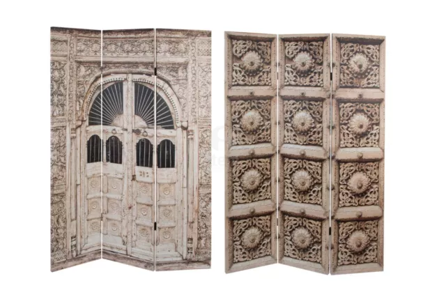 Paravento Separe' Decorativo Porta Araba Legno Doppia Faccia Divisorio Etnico Paravento Separe' Decorativo Porta Araba Legno Doppia Faccia Divisorio Etnico