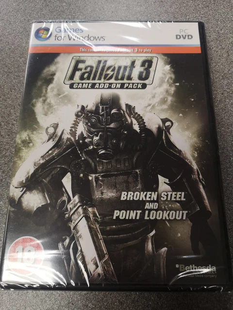 FALLOUT 3 GAME Add-On Pack Broken Steel & Point Lookout The Pitt