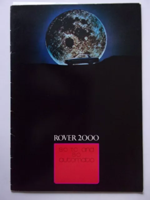 ROVER 2000 P6 orig 1970 UK Mkt Sales Brochure - SC TC