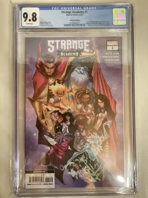 Strange Academy #1 Cgc 9.8 2Nd Printing Herrera Cover (2020) Marvel Nm+