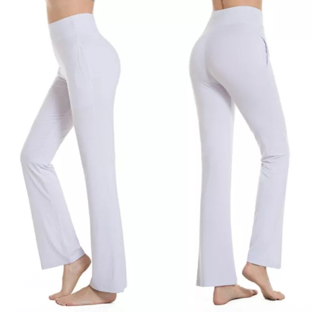 Femme Yoga Pantalon Course Gym Taille Haute Modal Survêtement Décontracté