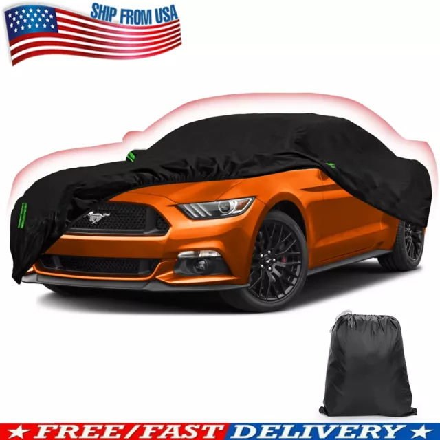 Car Cover Waterproof Outdoor UV Snow Dust Resistant Polyester For Ford Mustang