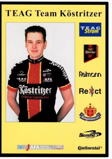 CYCLISME carte cycliste JOHANNES KAISER équipe TEAG team KOSTRITZER