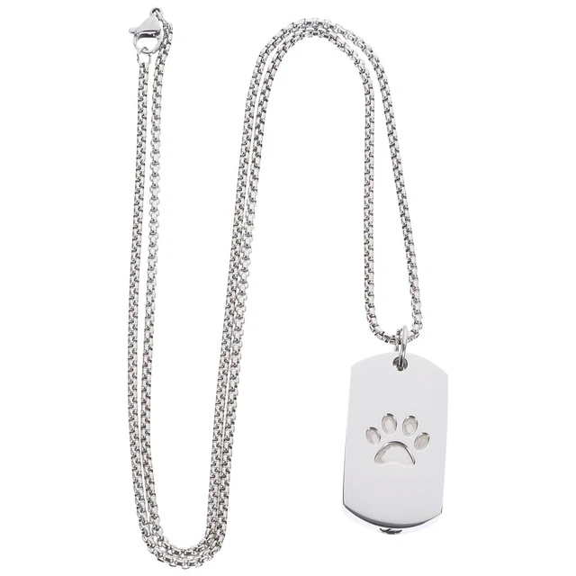 Collana Urna Ceneri Collana Cremazione Parenti Ciondolo Cenere Collana Urna Animale Animale