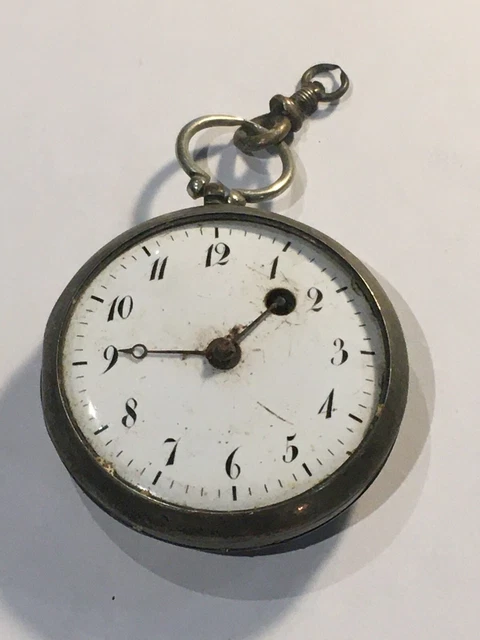 Montre De Poche Ancienne, Blocage Mécanique, à Réviser - Vendue En L'état (réf. 123-19/A10)