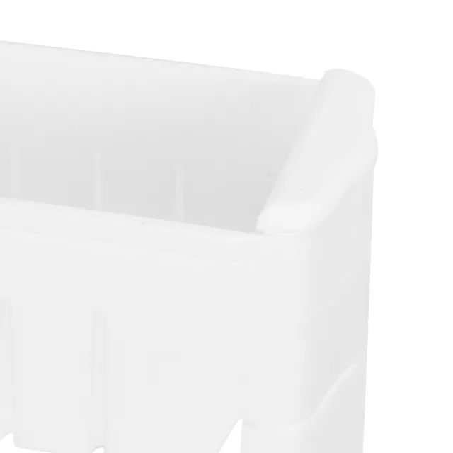 (White 4 Tier)Slim Storage Cart Narrow Space Organizer Slide Out Shelving