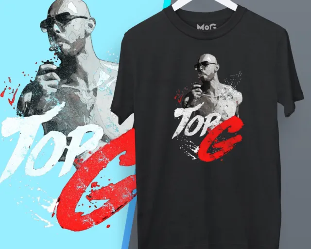 T-shirt Andrew Tate Top G Gangster Hustler alfa kickboxing rumble maglietta regalo