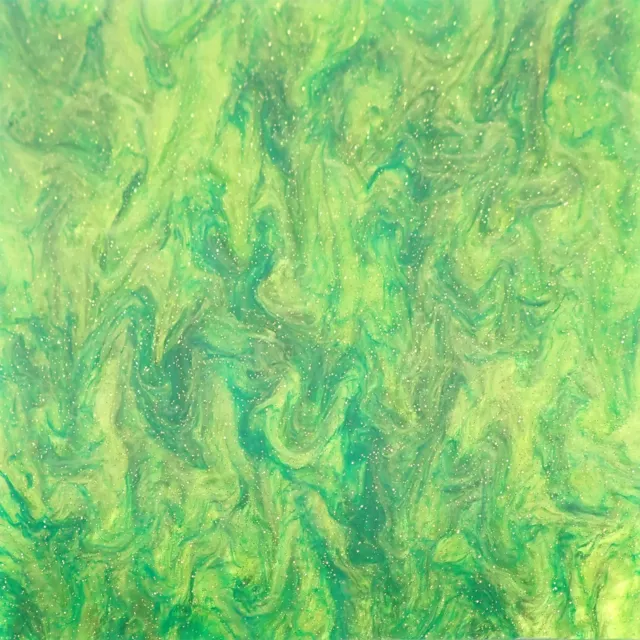 Incudo Green Glittering Smoky Cast Acrylic Sheet (3mm thick)