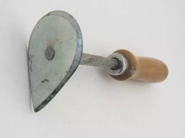 Vintage Tear Drop Paint Scraper/Shave Hook 7" End To End, 2.25" Blade
