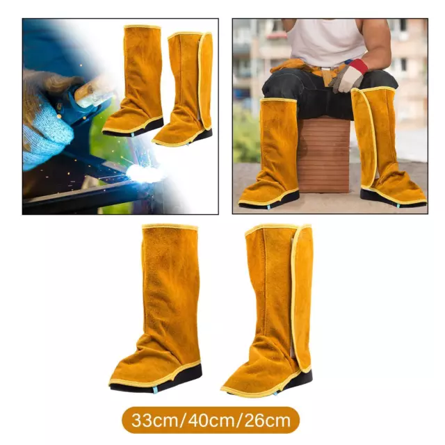 Cowhide Welding Large Foot Guard Anti Slip Extra Long Women Men Cowhide Foot