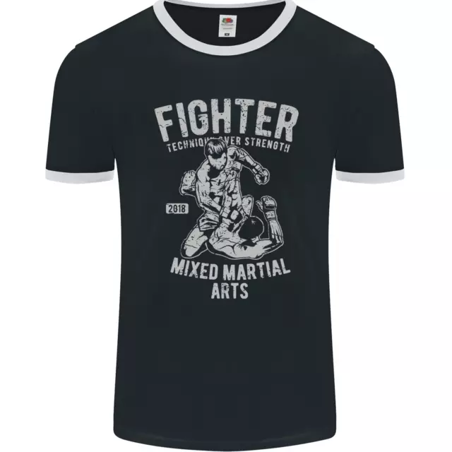 MMA Fighter MMA Mixed Martial Arts Gym Mens Ringer T-Shirt FotL