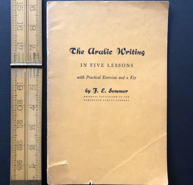 Arabic Writing Manual 1942 Paperback Copy