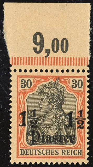 29191) Deutsche Post in der Türkei MiNr. 28 postfrisch Oberrand unsign. Mi. 90,-