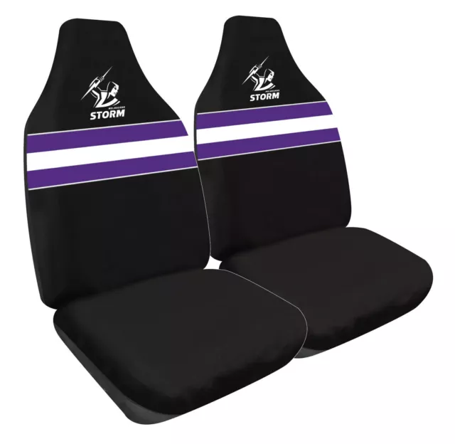 MELBOURNE STORM Official NRL Seat Covers Airbag Compatible Universal Fit