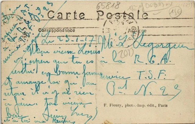 CPA PARIS 15e Rue Lecourbe, take from Rue Cambronne (65818) 2