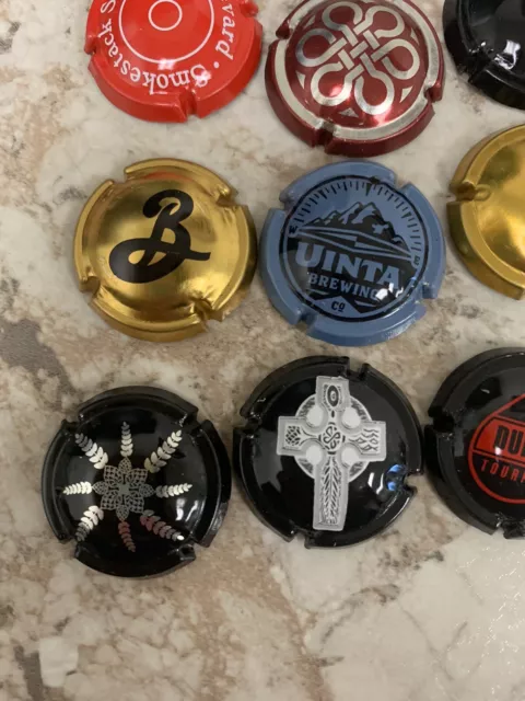 BEER Cork Bottle Cage Caps DUPONT, OMMEGANG, UINTA, SMOKESTACK SERIES & MORE 2