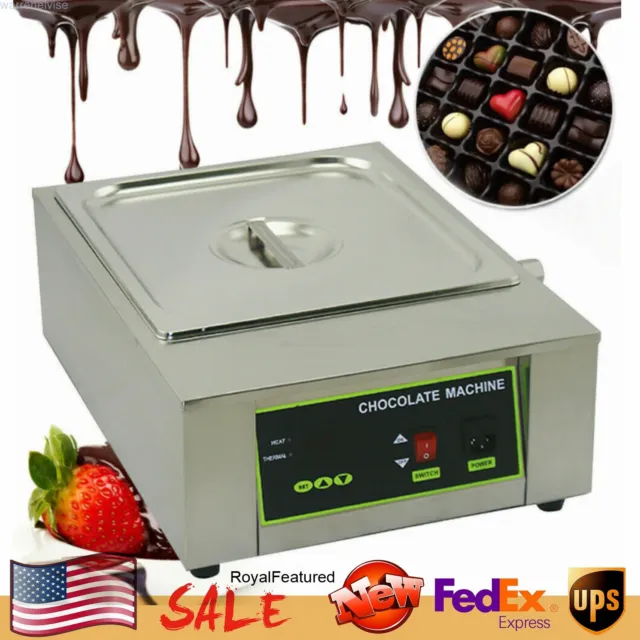 Commercial Electric Chocolate Tempering Machine Melter Maker&8KG 1 Melting Pot ！