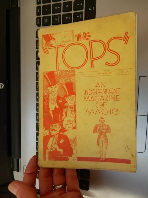 magic magazine  THE TOPS   DEC 1937   POOR STATE  TATTY           14/20  cm