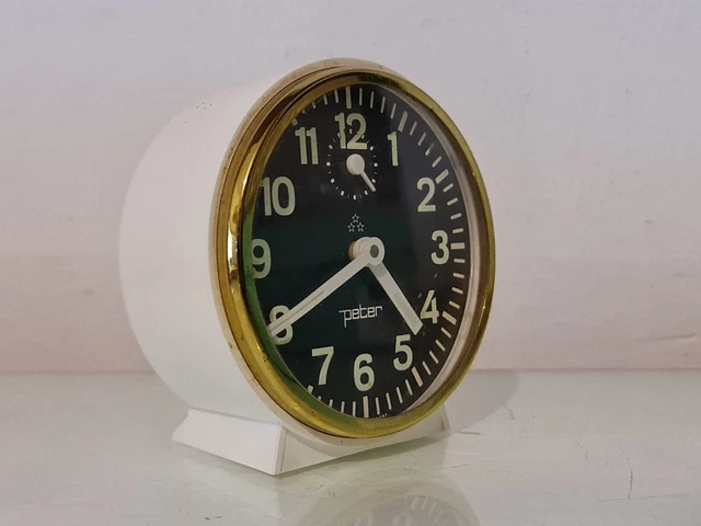 PETER tre stelle - OROLOGIO SVEGLIA DA TAVOLO MECCANICO A CARICA MANUALE