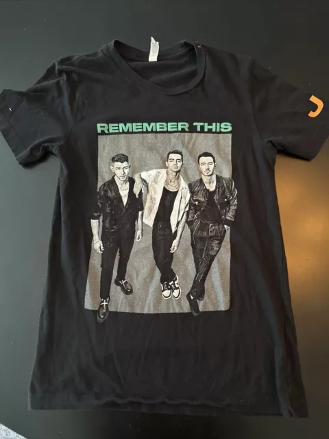 Canvas Jonas Brothers Remember This Tour 2021 T-Shirt Size Small Black