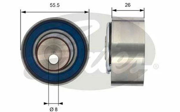 GATES Galet tendeur pour FORD KA T43156 - Pièces Auto Mister Auto