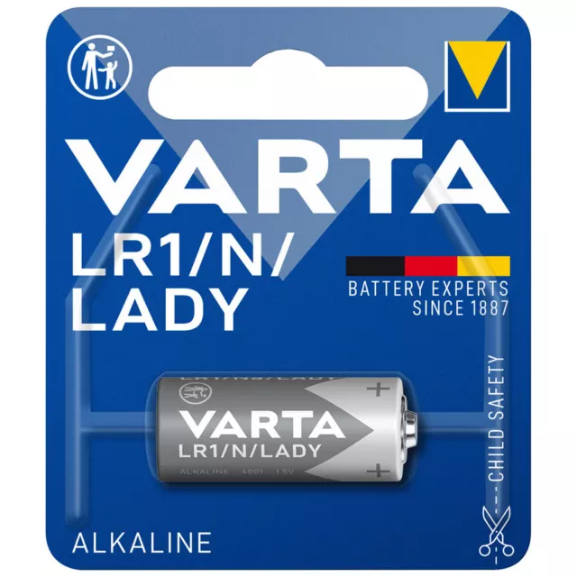 kQ Varta Batterie Alkaline 4001 LR1 Lady 1.5V Professional Blister