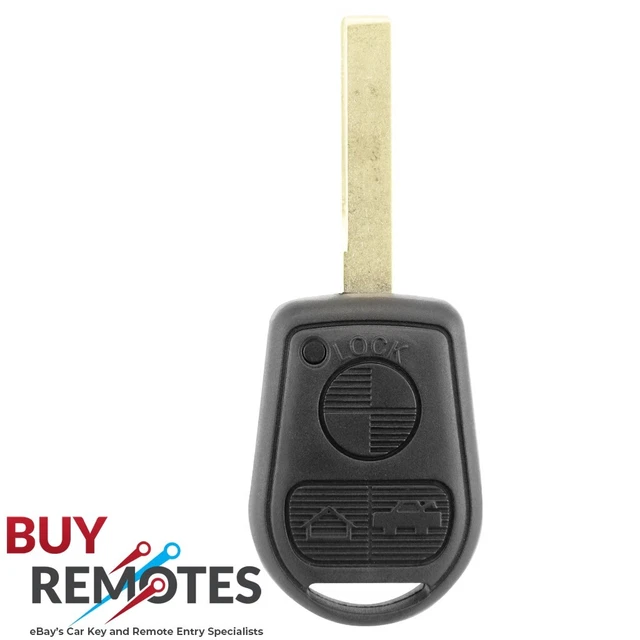 BMW 3 BUTTON Replacement Car Key HU92 Blade suits E36/38/39/46, M3, X3 ...