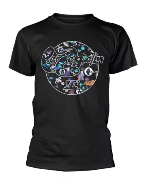 Led Zeppelin III Circle Black T-Shirt OFFICIAL