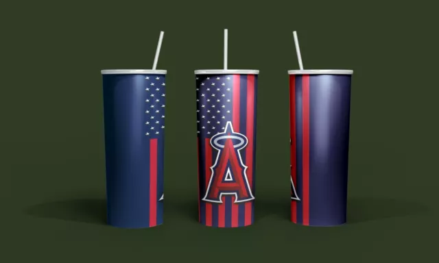 Los Angeles  Angels 20 oz Tumbler with box, lid and straw