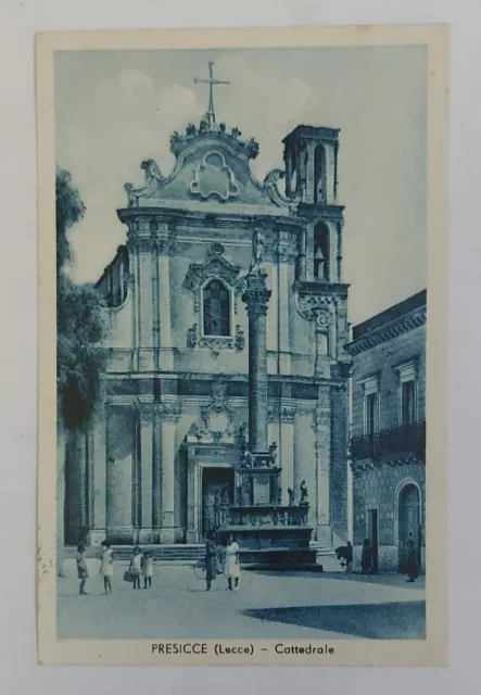 PRESICCE  (LECCE)  Cattedrale , vg 1955 f.g . Animata  con bambini - Bella