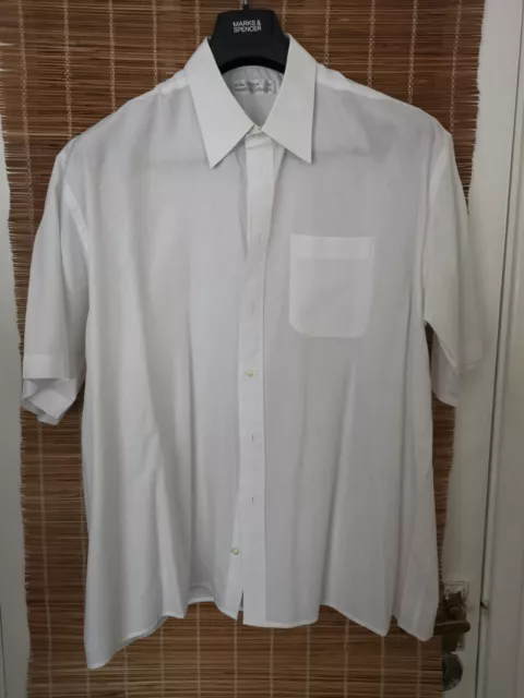 Marks & Spencers Wing Collar Dress Dinner Shirt . Size 18"  46cm White