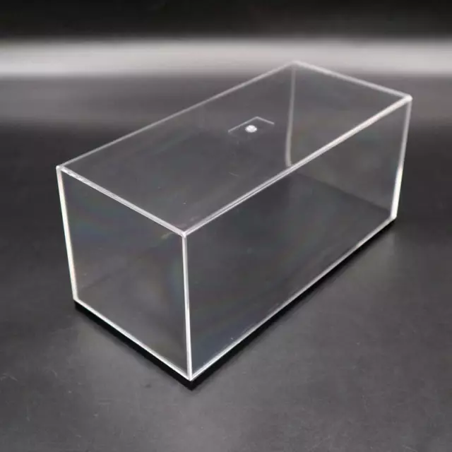 Model Car Acrylic Case Display Box Show Transparent Dust Proof with Base 18CM