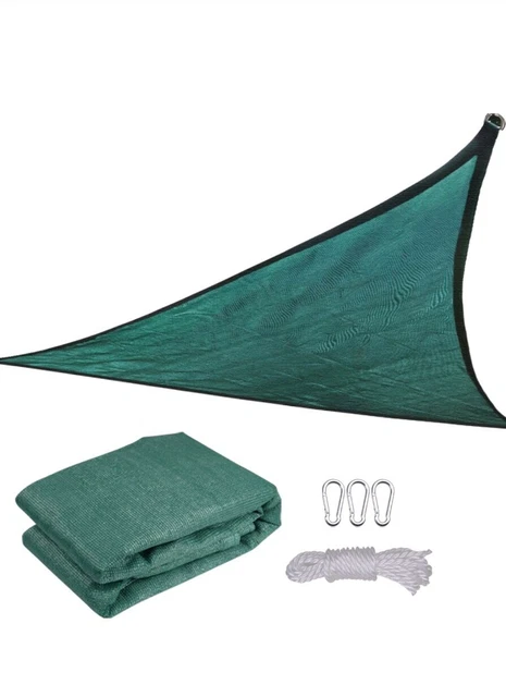 Sun Shade Sail Outdoor Top Canopy Patio, Pool, Sand Box 10ft Triangle New