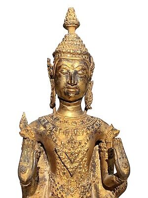 Thai Rattanakosin Standing Buddha Sculpture