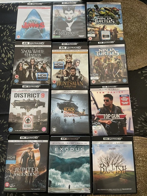 lot de 12!blu ray simple sans les blu ray 4k avec VF