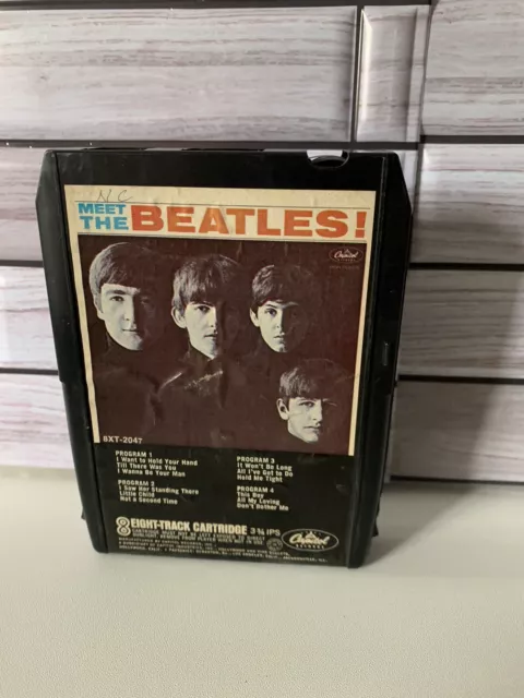 The Beatles - Meet The Beatles! 8-Track Tape. Capitol Records RARE 8XT-2047