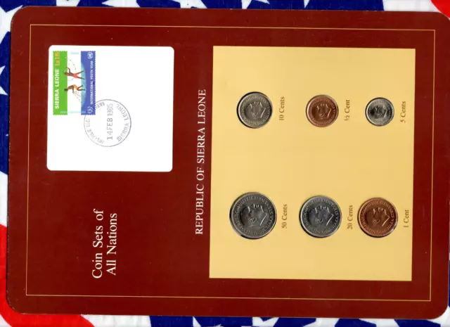 Coin Sets of All Nations Sierra Leone 1980-1984 UNC