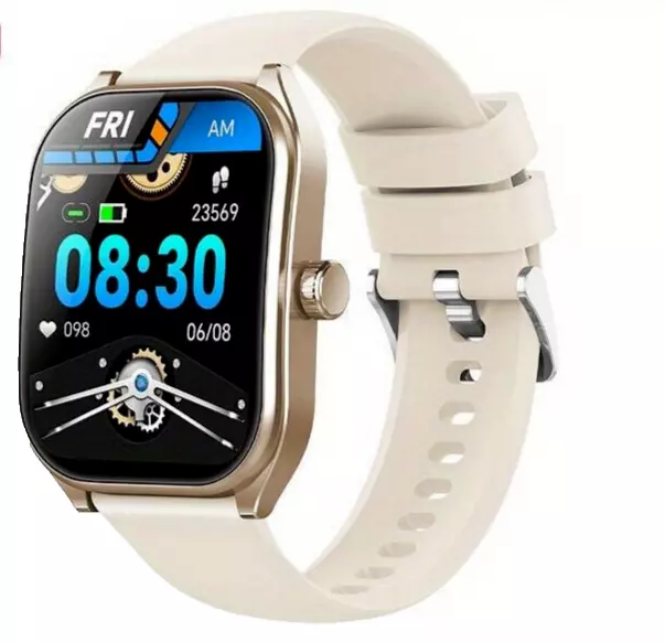 Smart Watch Gold Men Women Bluetooth Samsung IOS Health Monitor Track Bluetooth
