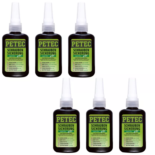 Petec 6x Schraubensicherung Superfest 50g