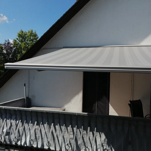 WEINOR MARKISE 5 m Breit 3,5 m Ausfuhr Wind + Regensensor SOLEXA