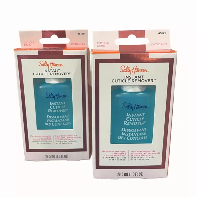 2 NEW Sally Hansen Instant Cuticle Remover Nail Care Manicure