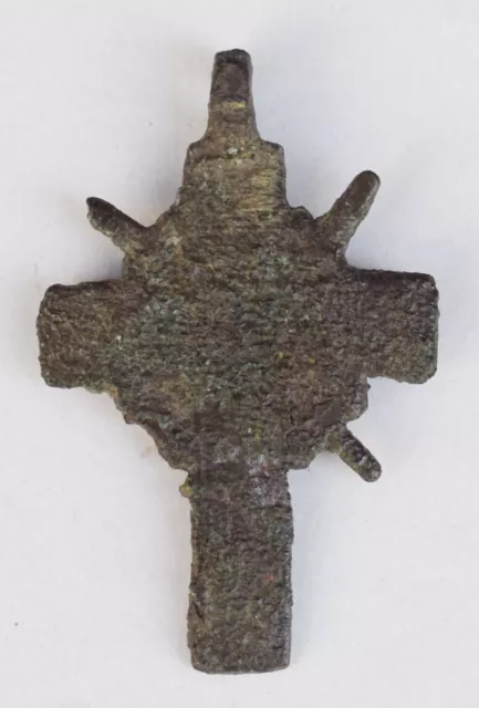 MEDAGLIA RELIGIOSA VOTIVA Cruciforme Crocifisso Croce relic reliquia 6