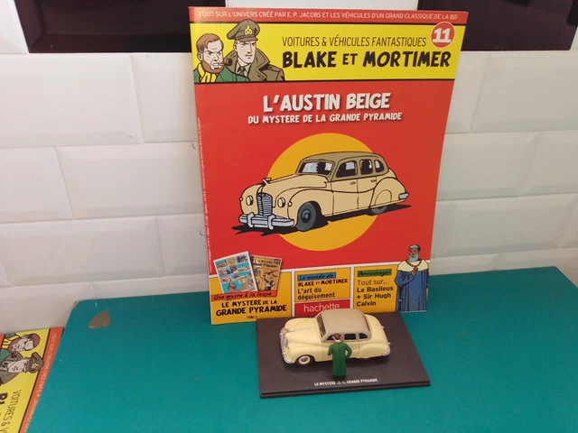 Modèle Réduit Austin 1/43 Blake Et Mortimer Machination Voronov - Hachette - Résine Jaune - Occasion