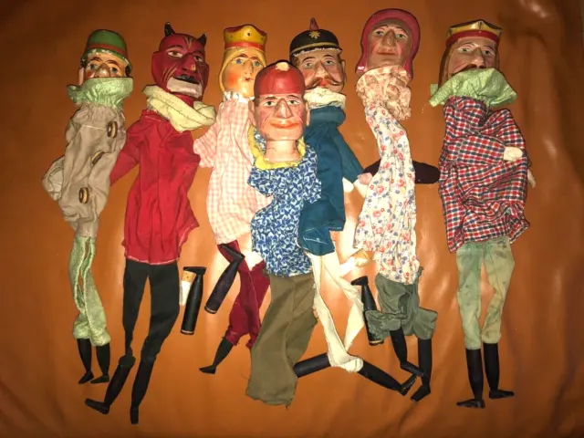 5 Marionnettes à doigts Personnages - Artisan Tchèque