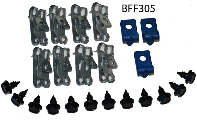 71-76 Buick Full Size 3/8 Fuel Line W/ Ret Tube Clips Clamp Bracket Set Bff305