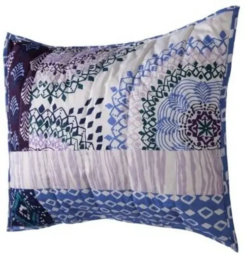 Xhilaration Patchwork Quilt Pillow Sham - Standard/Queen (20 x 26) NEW