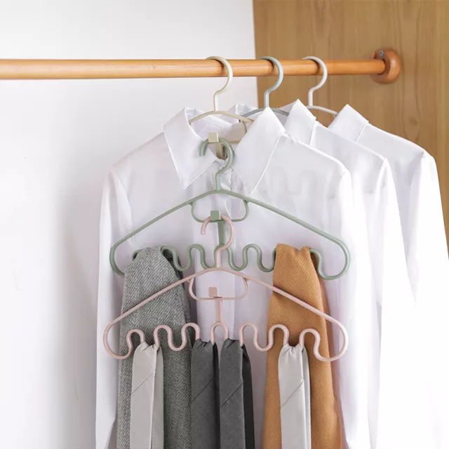 Waves Multi-port Support Hangers for Clothes Drying Rack Plastic Clothes Rack