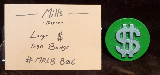 Mills / Saga Reproduction Hi Top  $ Denomination Badge Slot Machine #Mrlb-806