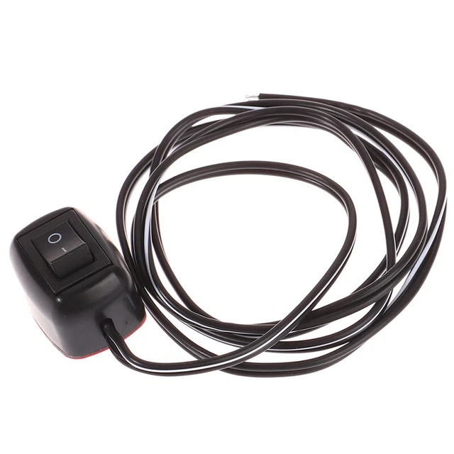DC 12V Universal Car Switch Pasta Tipo Interruttore Ribaltabile con Cavo 60cm^zk